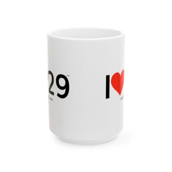 I Love Twentynine Palms with Heart Ceramic Mug, (11oz, 15oz)