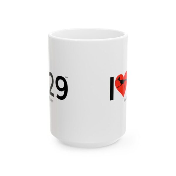 I Love Twentynine Palms with Roadrunner Ceramic Mug, (11oz, 15oz)