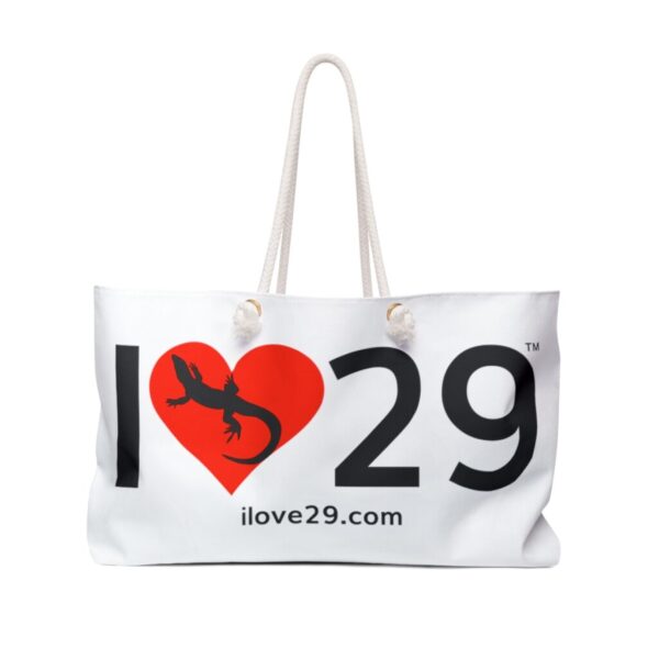 I Love Twentynine Palms with Desert Iguana Weekender Bag