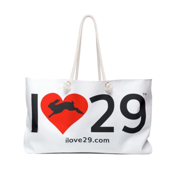 I Love Twentynine Palms with Bunny Rabbit Weekender Bag