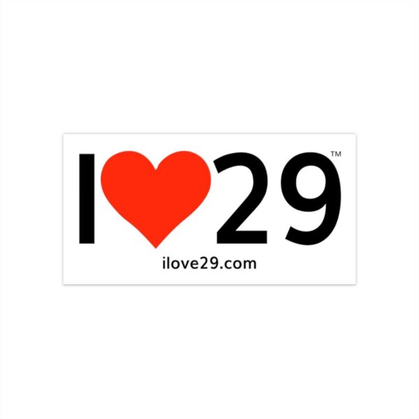 I Love Twentynine Palms with Heart Bumper Sticker