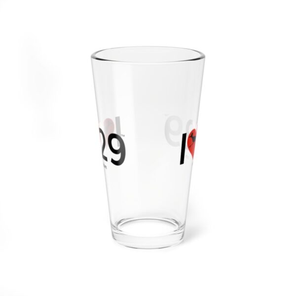 I Love Twentynine Palms with Roadrunner Mixing Glass, 16oz